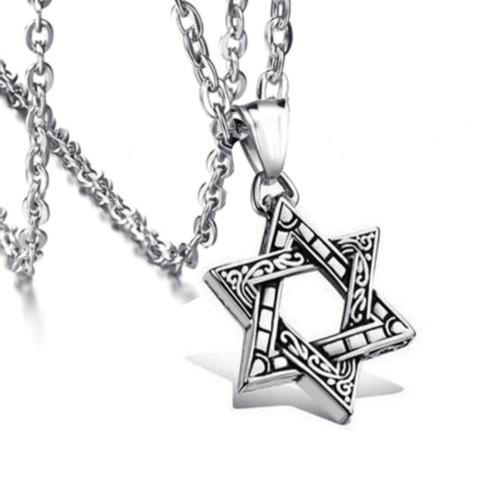 Новая хип-хоп шестиугольная звезда свитер цепочка аксессуары одежды литье сплав подвеска свитер цепочка длинное ожерелье