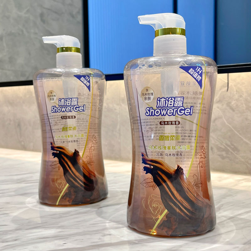 Camellia Shower Gel Red Pomegranate Fragrance Shower Gel Moisturizing Family 1L Large Capacity Ebony Rose Shower Gel