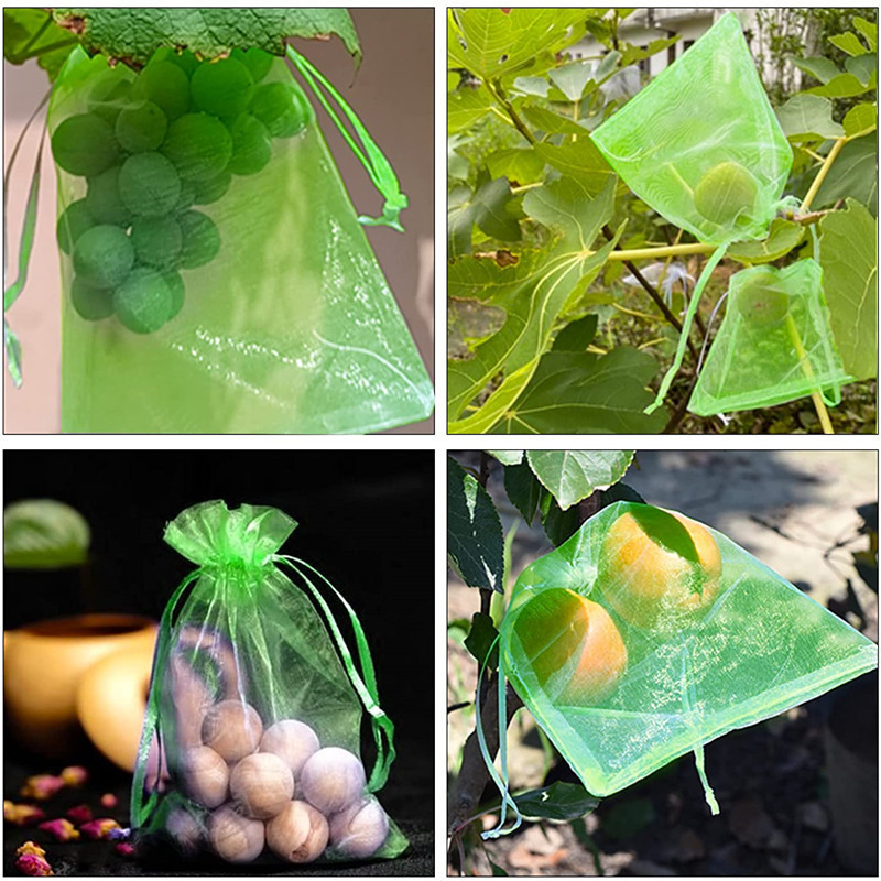 Fruit Bagging Wholesale Orchard Drawstring Grape Bagging Special Dragon Fruit Peach Fig Anti-Bird and Insect-Proof Mesh Bag
