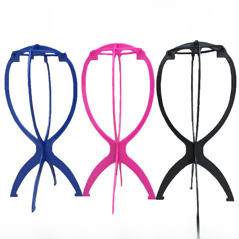 Factory direct plastic wig holder placement rack for placing wig headgear hair block accessories plastic elastic support frame