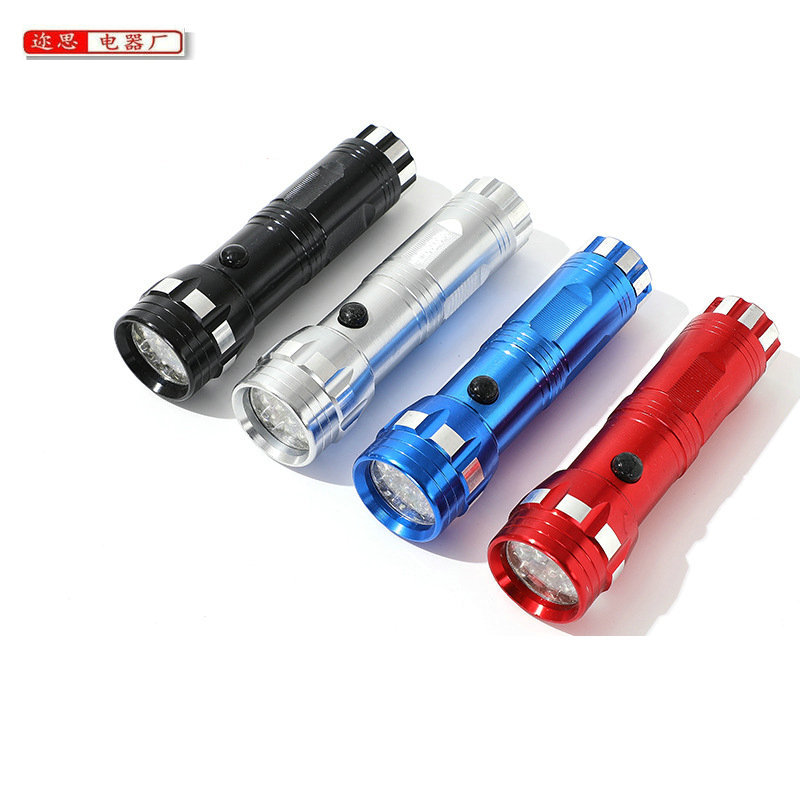 Кросс-бордерный новый алюминиевый сплав фонарик 14LED № 7 трехсекционный мощный фонарик уличное освещение аварийный свет