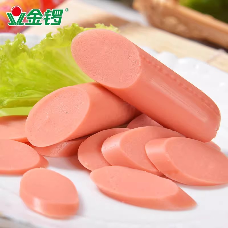 Jinluo Koukoufu 70g*50 Pieces of Ham Sausage Spicy Hot Pot Skewers Ingredients Steamed Starch Sausage Grilled Sausage Whole Box