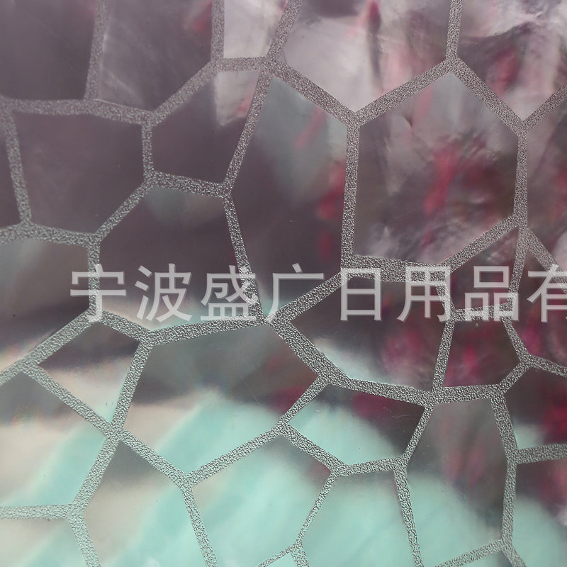 Cross-border partition curtain EVA shower curtain bathroom waterproof mildew-proof thickened shower curtain transparent 3D water cube EVA shower curtain