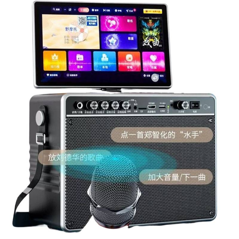 Xinke Home Ktv Audio Set Mobile Karaoke Outdoor Square Dance Home Karaoke All-In-One Machine Full Set