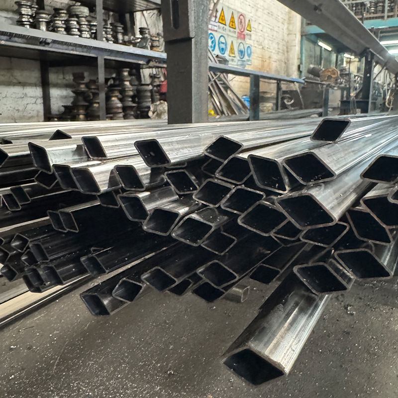 304 Stainless Steel Special-Shaped Pipe Stair Handrail Rectangular Groove Pipe Custom-Made Foshan Direct Seam Welded Pipe