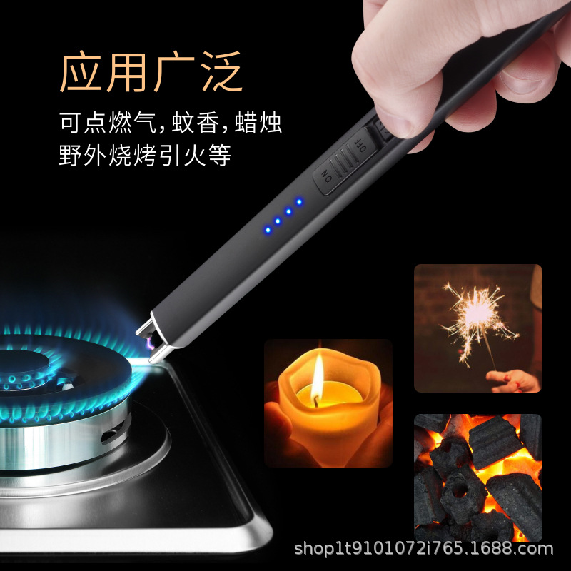 601 Aromatherapy Candle Gas Stove Outdoor Barbecue Metal Bbq Lighter Pulse Charging Igniter Ignition Gun Stick