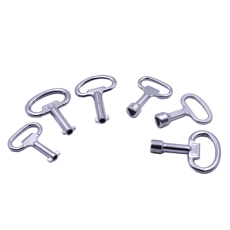 Ms705 Turn Tongue Lock Key Triangle Lock Cylinder One-Word Lock Distribution Box Switch Cabinet Lock Key Plastic Key