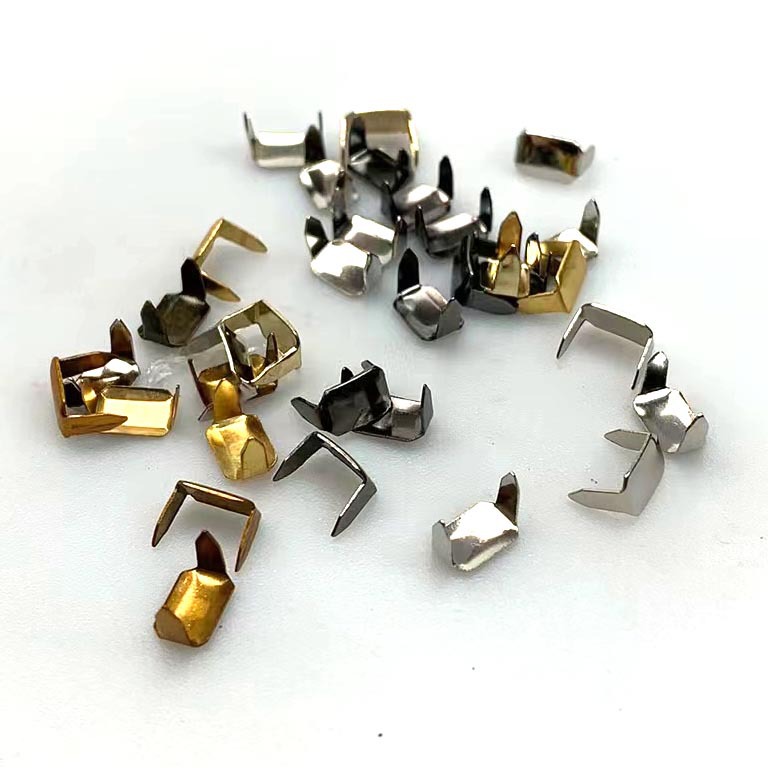 Foshan Source iron belt horse nail two feet grab buckle two grab Belt Ring connection horse grab