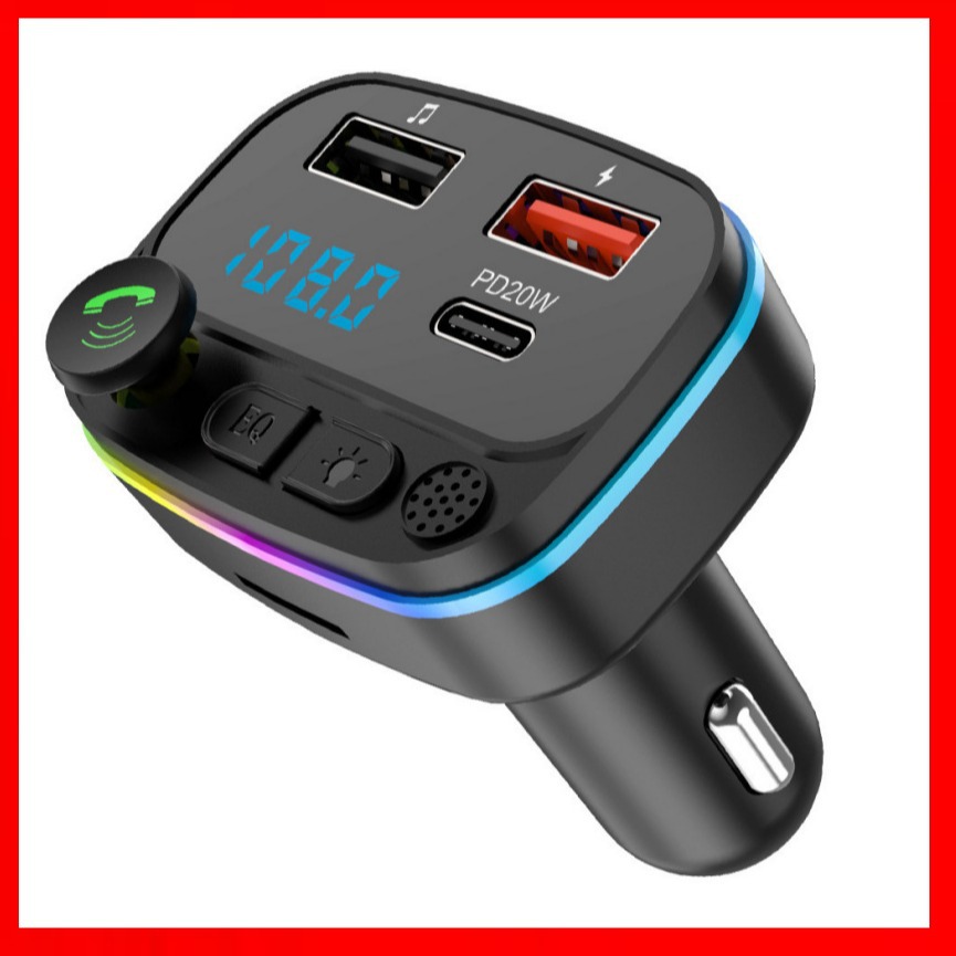 Q5 cross-border FM Bluetooth transmitter car MP3 player car charger popular car Multi-Function Charger