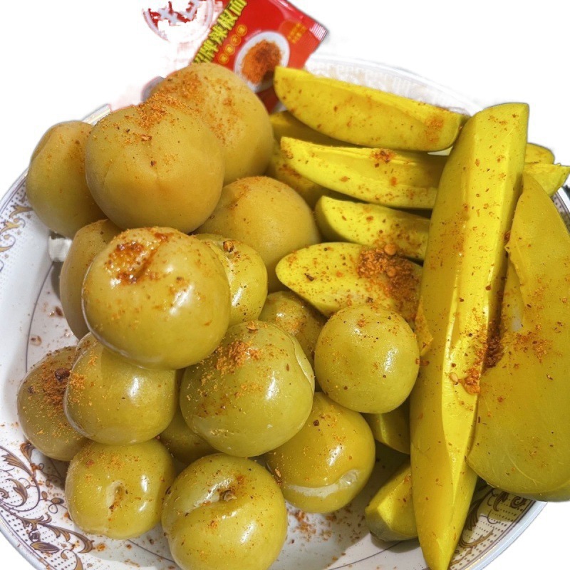 Guangxi Sour Pickled Plums, Sweet and Sour Crispy Plums, March Plums, Fresh Mangoes and Peaches, Pickled Sour Fruits for Delivery