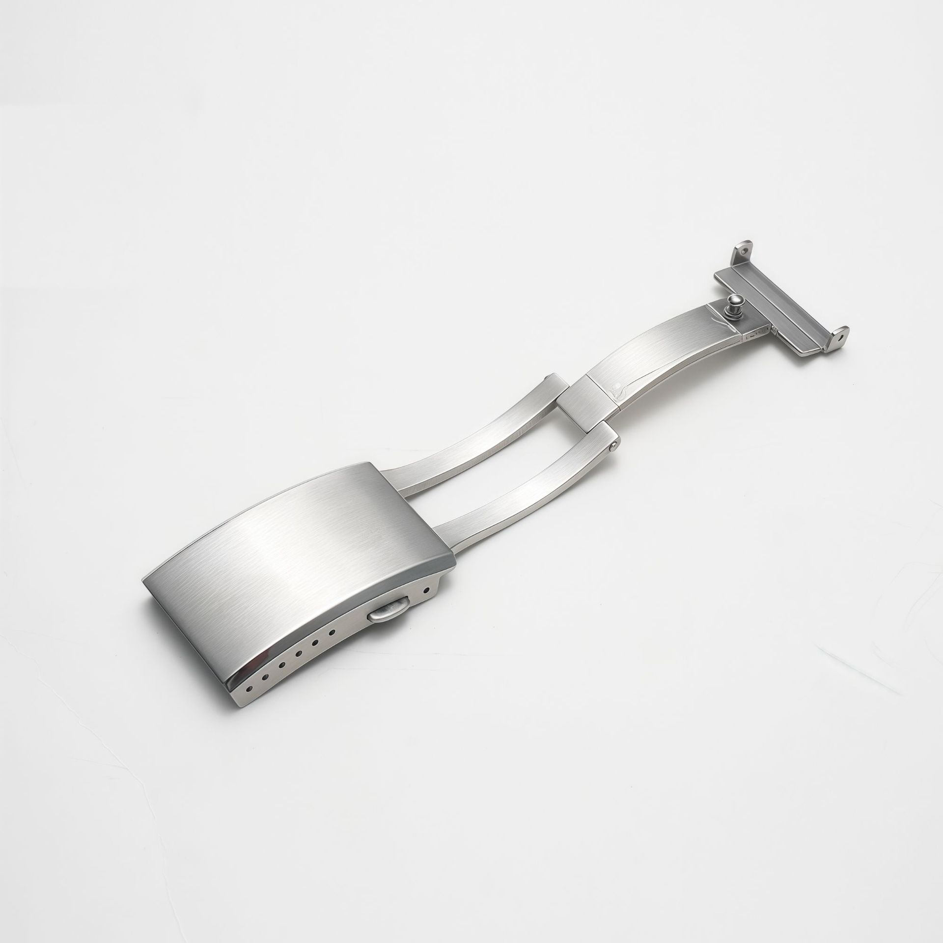 High-Grade 304 Stainless Steel Watch Buckle 18/20mm Adjustable Double-Press Butterfly Buckle Double Snap Watch Accessories Can Be Customized