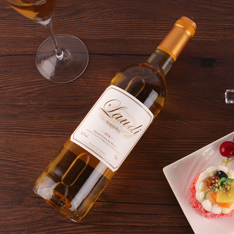 French Original Imported Rottier Noble Rot Sweet White Wine from the Saint-Cross Mountain Region, Fruit Wine, Slightly Intoxicating Low-Alcohol Red Wine