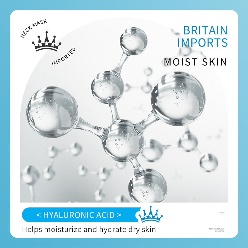 Full English Sadoer Firming and Rejuvenating Neck Mask Neck Facial Mask Lightening Neck Lines Patch Cross-Border Wholesale