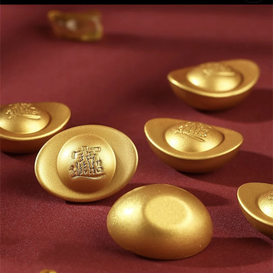 Сплавной песчаный золотой слиток, солидные украшения, латунь, вращающийся открывающийся подарок на новоселье, один слиток, декоративный слиток