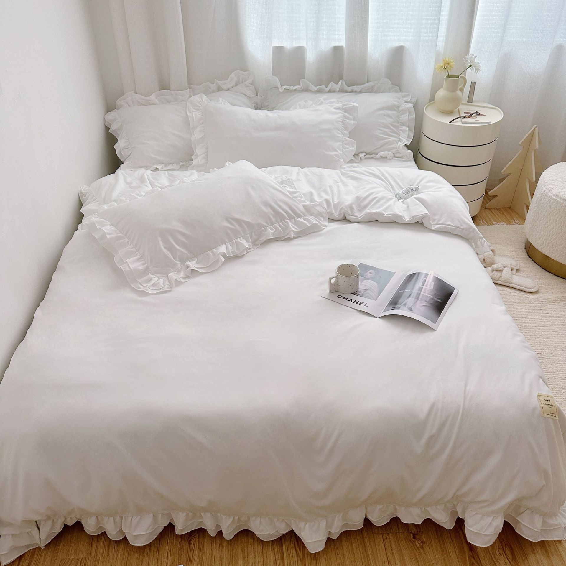 Японский размер, четырехпредметный комплект из хлопка, многоцветный