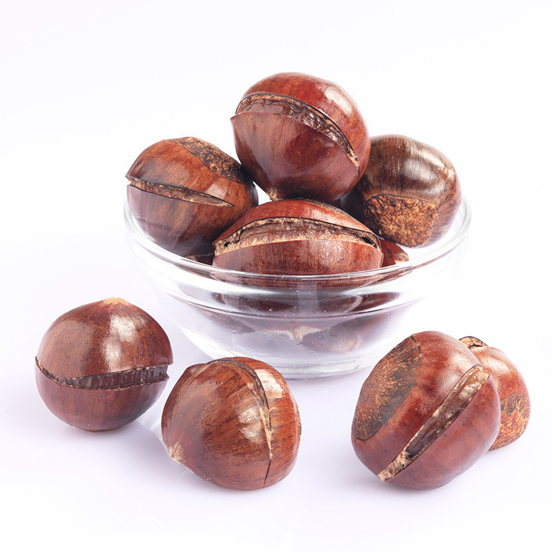 [Three Squirrels Open Chestnut 120g] Leisure Snack Food Nuts Cooked Shell Chestnut Energy Chestnut