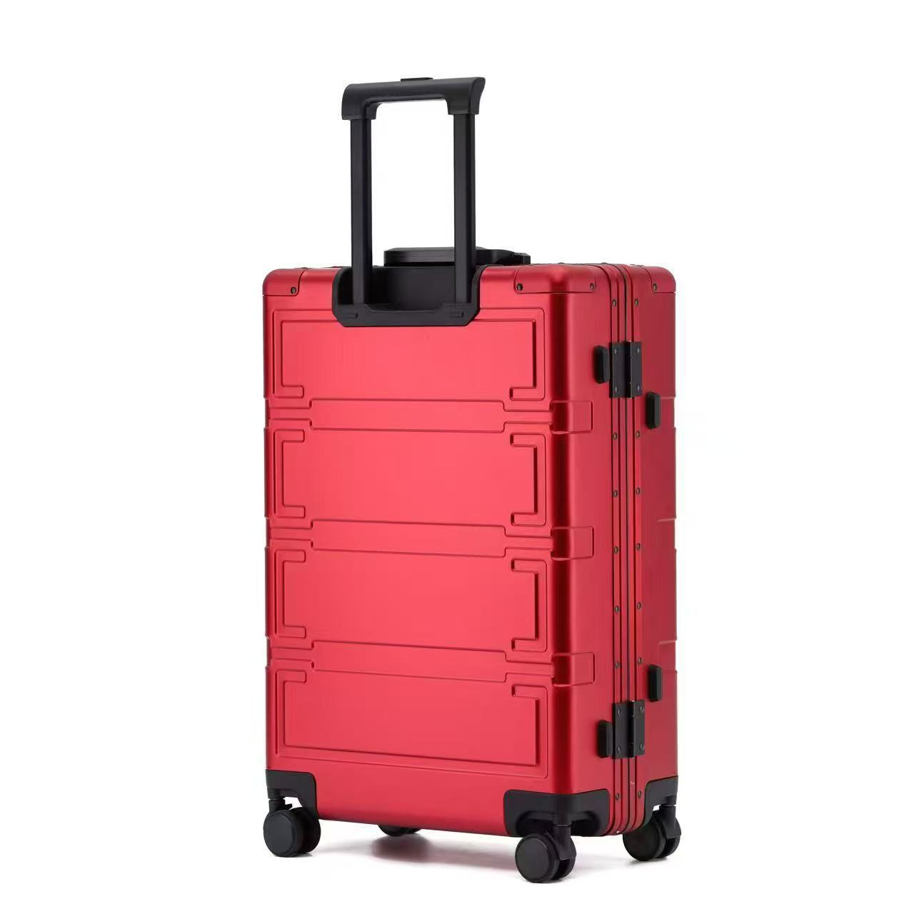 Модный новый ретро чемодан из алюмо-магниевого сплава полный металлический 20 дюймов ручная кладь