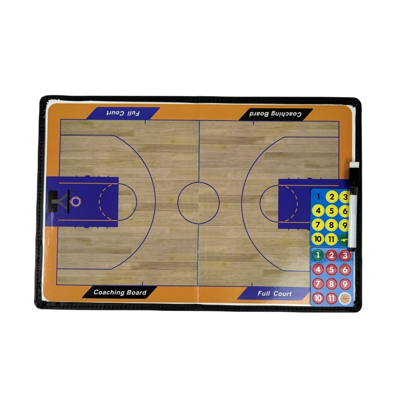 Factory sales tactical board 2.5 folding football tactical teaching this basketball zipper bag aluminum alloy coach this with magnetic