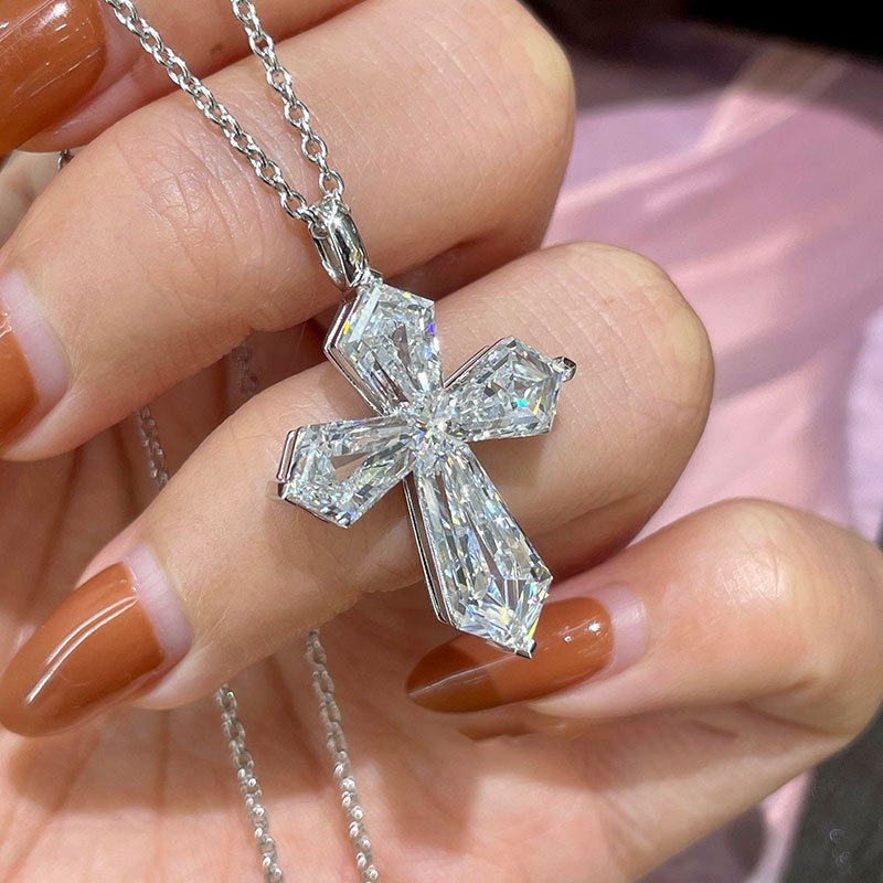 Индивидуальное ожерелье из платины Pt950, ожерелье с лабораторно созданным бриллиантом, кулон с бриллиантом 8 карат