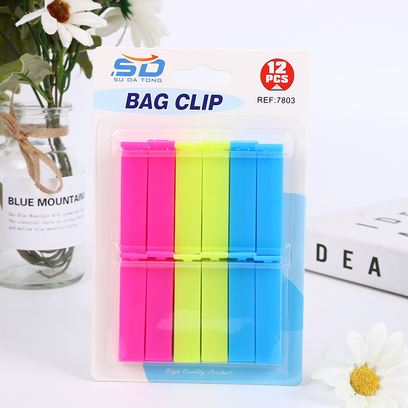Japanese-style plastic bag sealing clip food tea sealing clip fresh snack bag moisture-proof sealing clip wholesale can be set