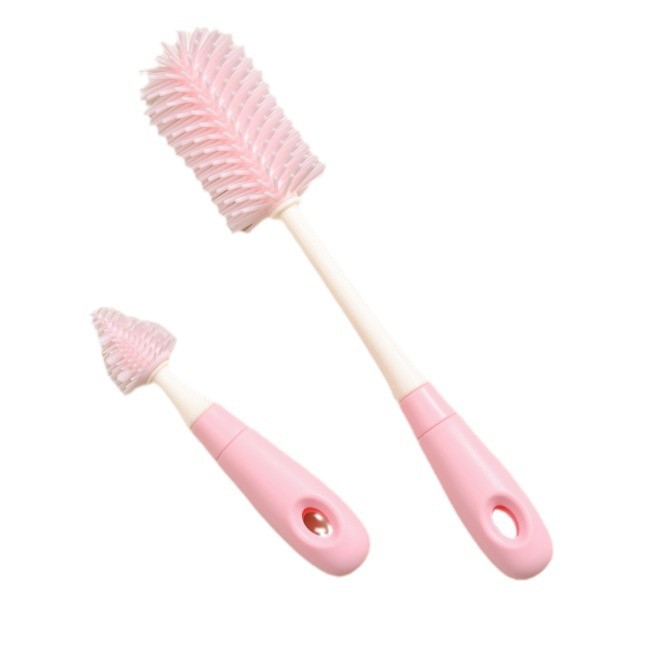Silicone Baby Bottle Brush Cleaning Brush Newborn Baby Nipple Brush Bottle