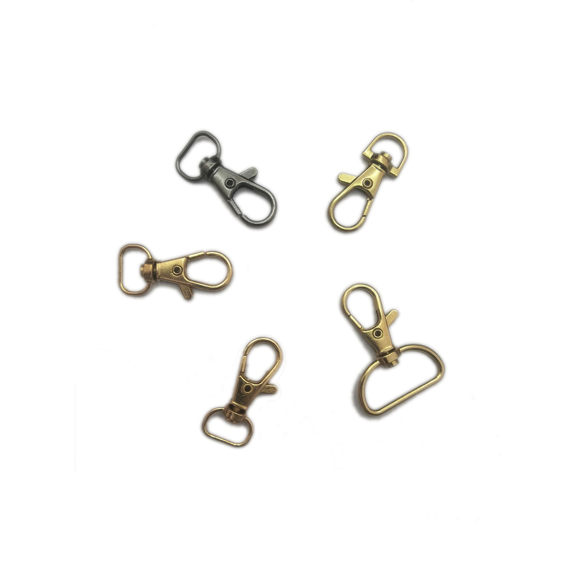 Factory Direct Sales Bag Fish Mouth Buckle Lobster Buckle Accessories Mobile Phone Rope Buckle Key Chain Work Permit Shoulder Bag Webbing Dog Buckle