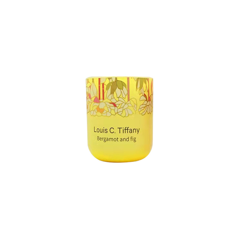 Aromatherapy candle cup water transfer printing factory glass cup water sticker low temperature burn-free painted watermark paper to map customization