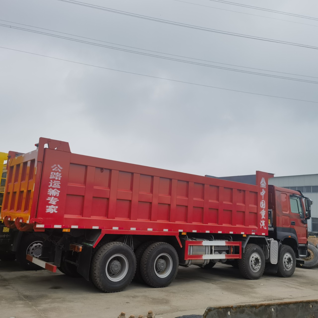 Dump Truck 8m Box V7 Howo Euro-3 Dump Truck Front 4 Rear 8 Dump Truck Export Africa Refurbished Used