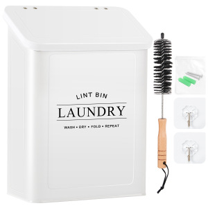 Amazon European and American Best-Selling Magnetic Laundry Beads Storage Bucket Cotton Batting Sundries Simple Wall Hanging Box Laundry Room Storage