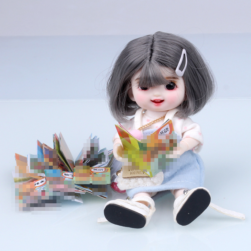 dollhouse simulation three-dimensional miniature mini primary school textbooks diy doll house furnishings stationery books