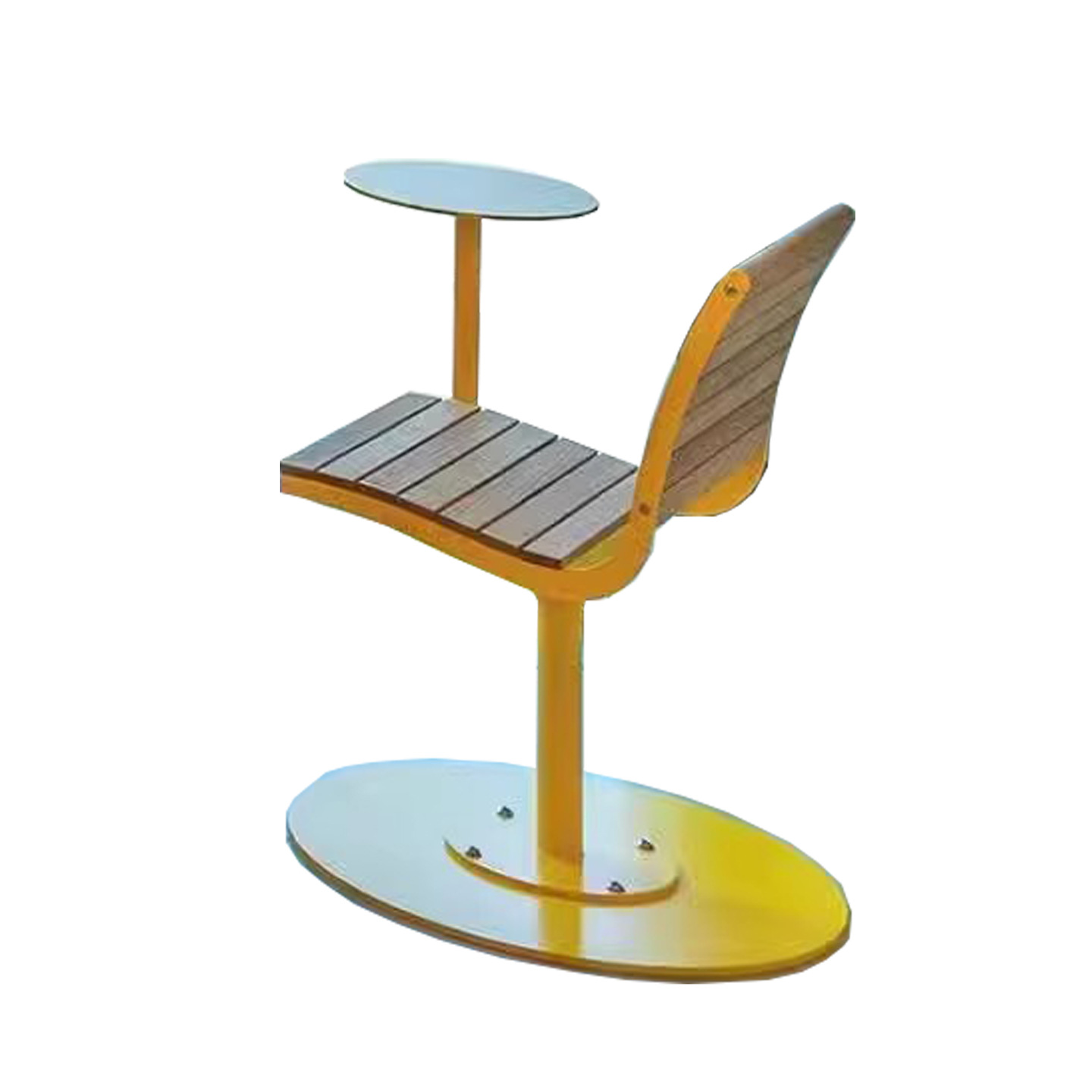 Outdoor Open-Air Rotating Tables and Chairs Courtyard Milk Tea Shop Cafe Seats Catering Commercial All-In-One Leisure Chair