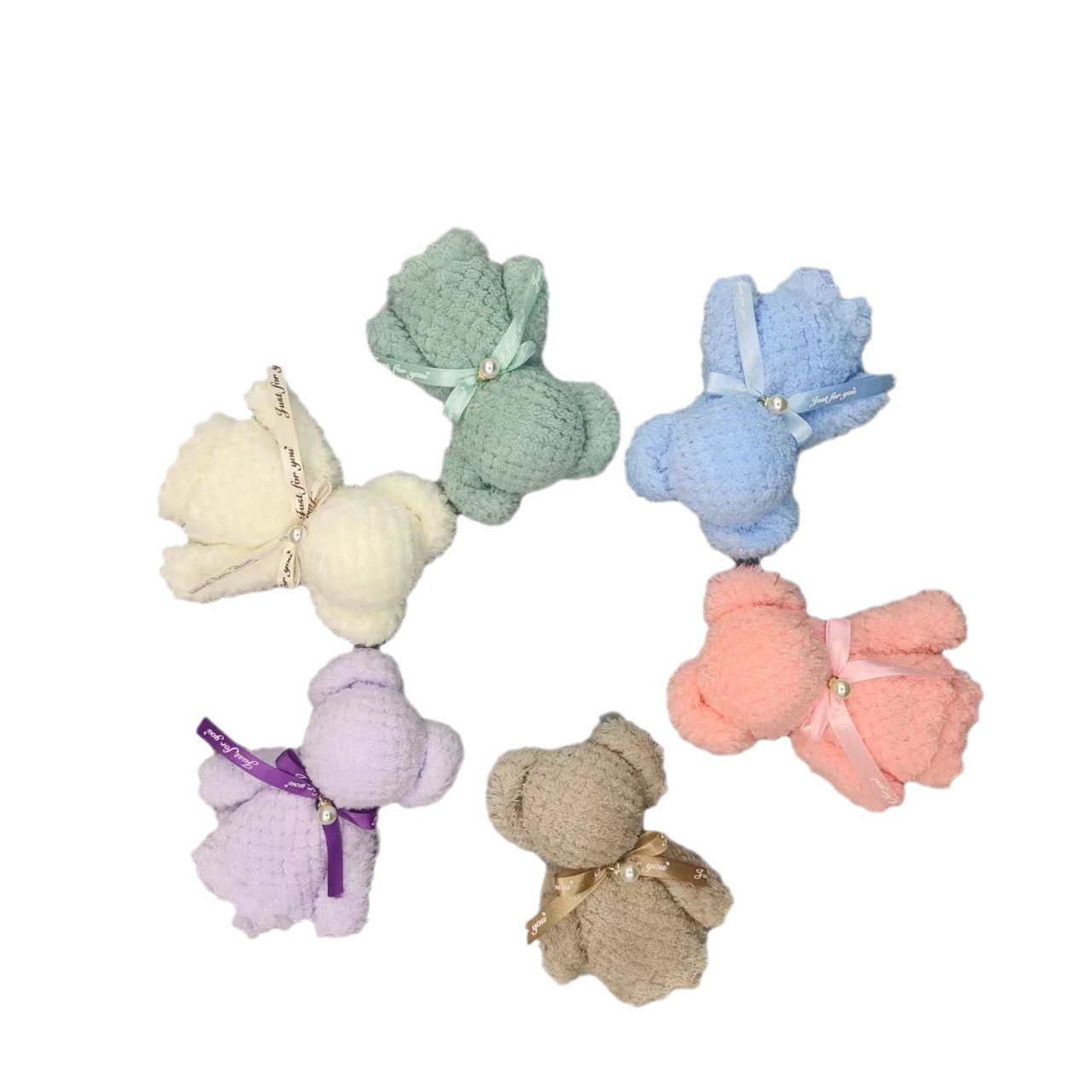 Bear Shaped Accompanying Ceremony Wedding Birthday Return Ceremony High Color Value Pineapple Pane Towel Square