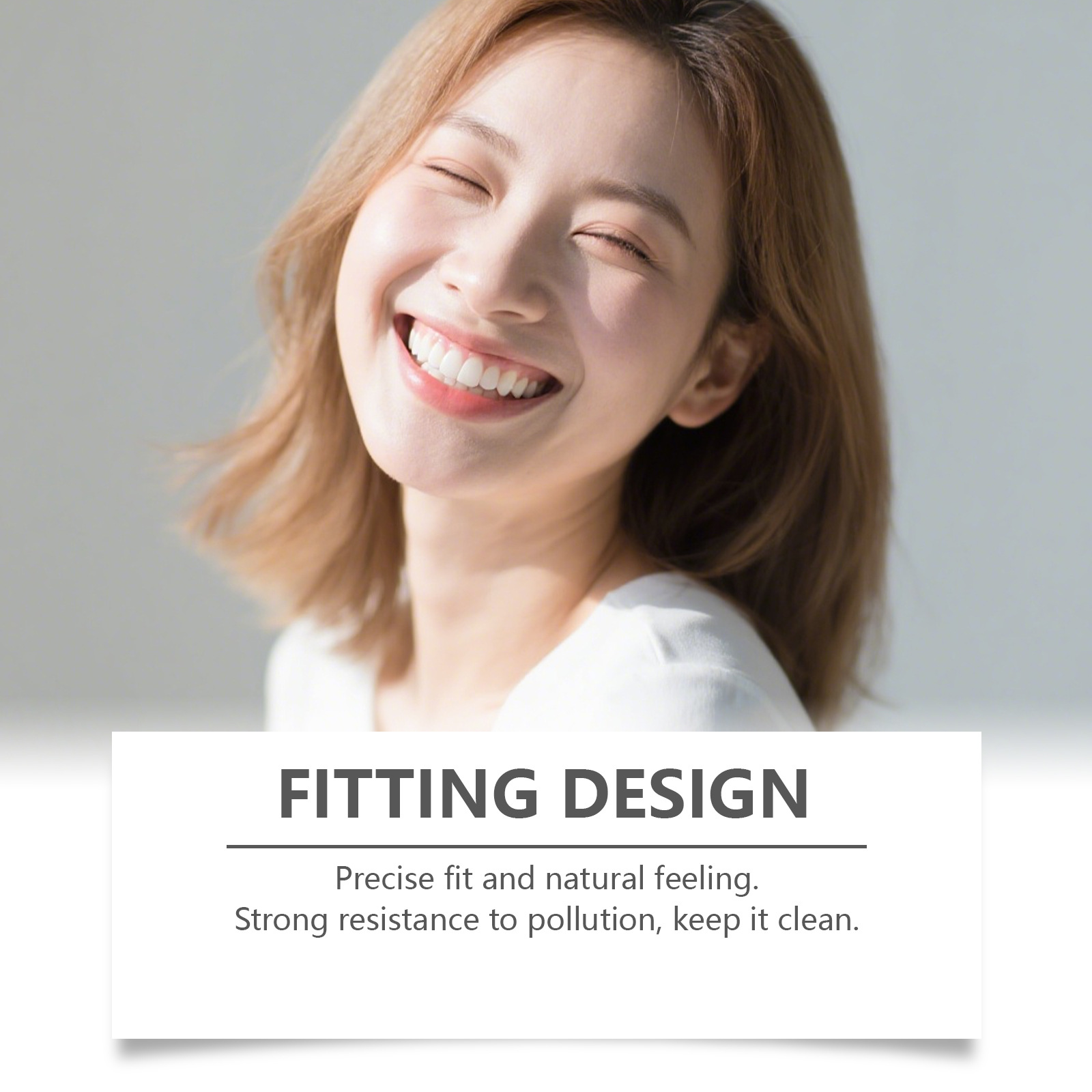 Feimuko Denture Modification Set Denture Modification Set Improves Smile Aesthetic Appearance Plaid Material Denture