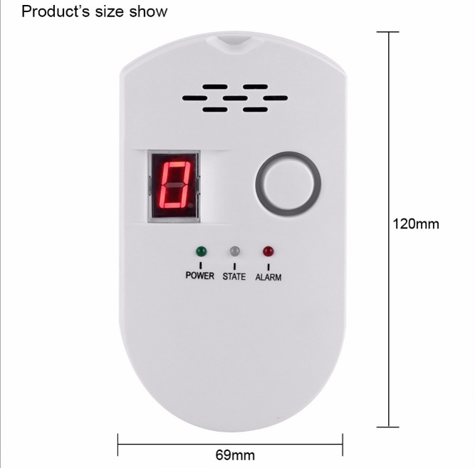 BRJ-502D ultra sensitive digital display/gas detector/gas detector/gas pipeline alarm
