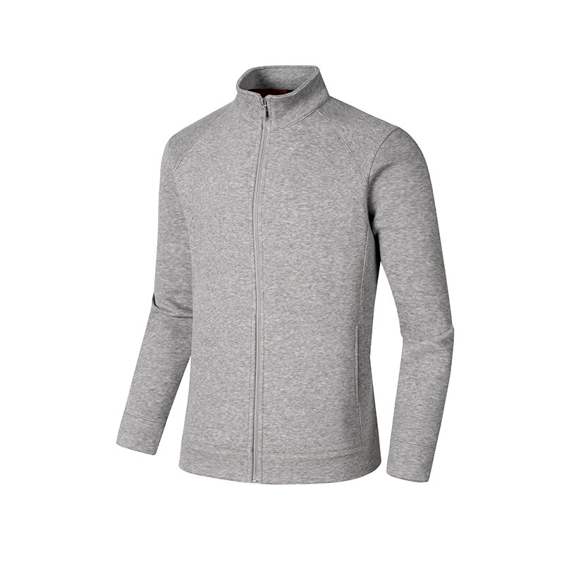 Sweatshirt Jacket 2025 New Autum Style Young and Middle-Aged Casual Pure Color Jacket Zipper Pure Color Cardigan for Men