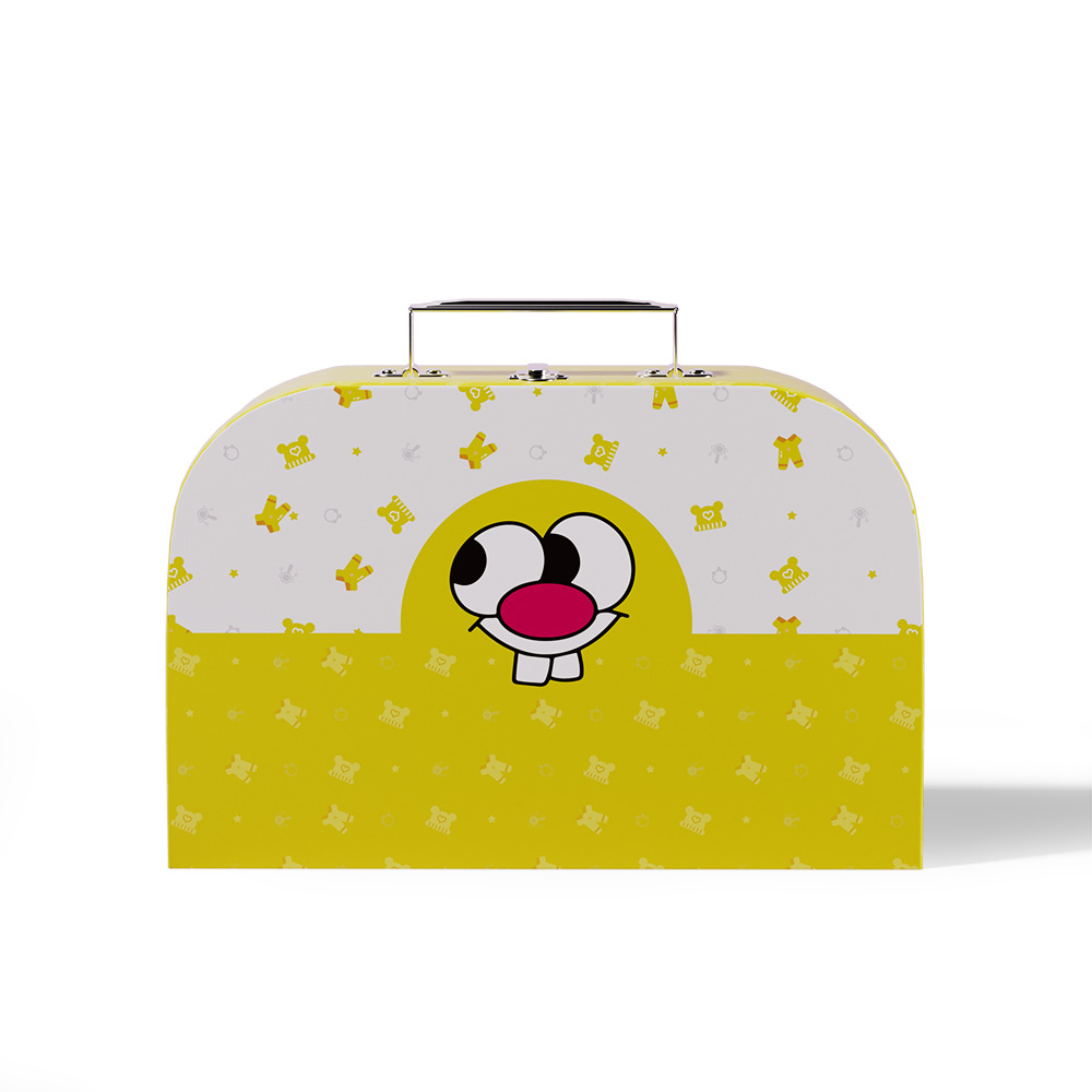 Factory Customized Kidsren's Gift Suitcase Carton Customized Baby Clothing Large Packaging Box Empty Box Companion Gift Box