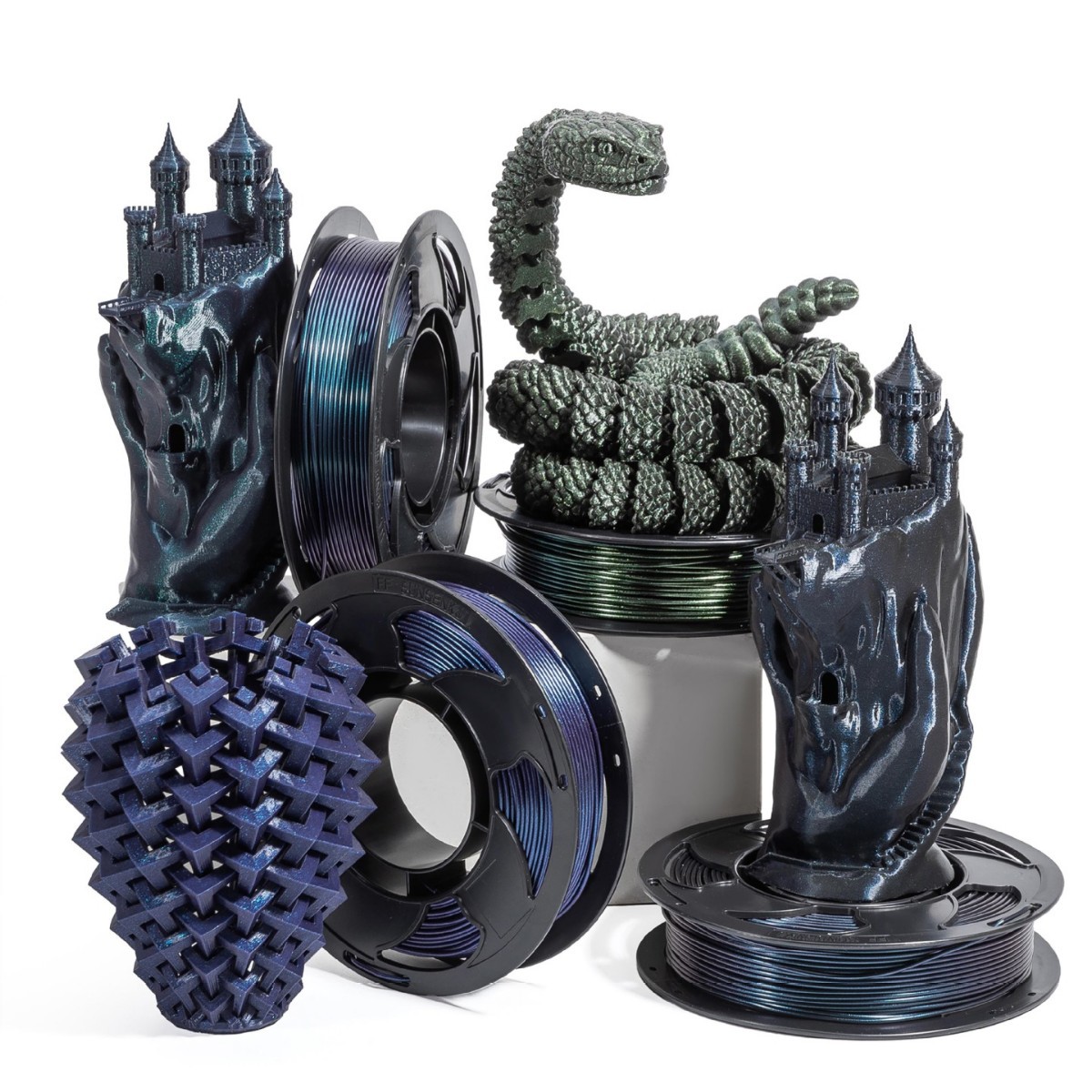 Toksen Topson 3D печать расходные материалы PLA хамелеон магический PLA расходные материалы 0.25кг Topson PLA расходные материалы