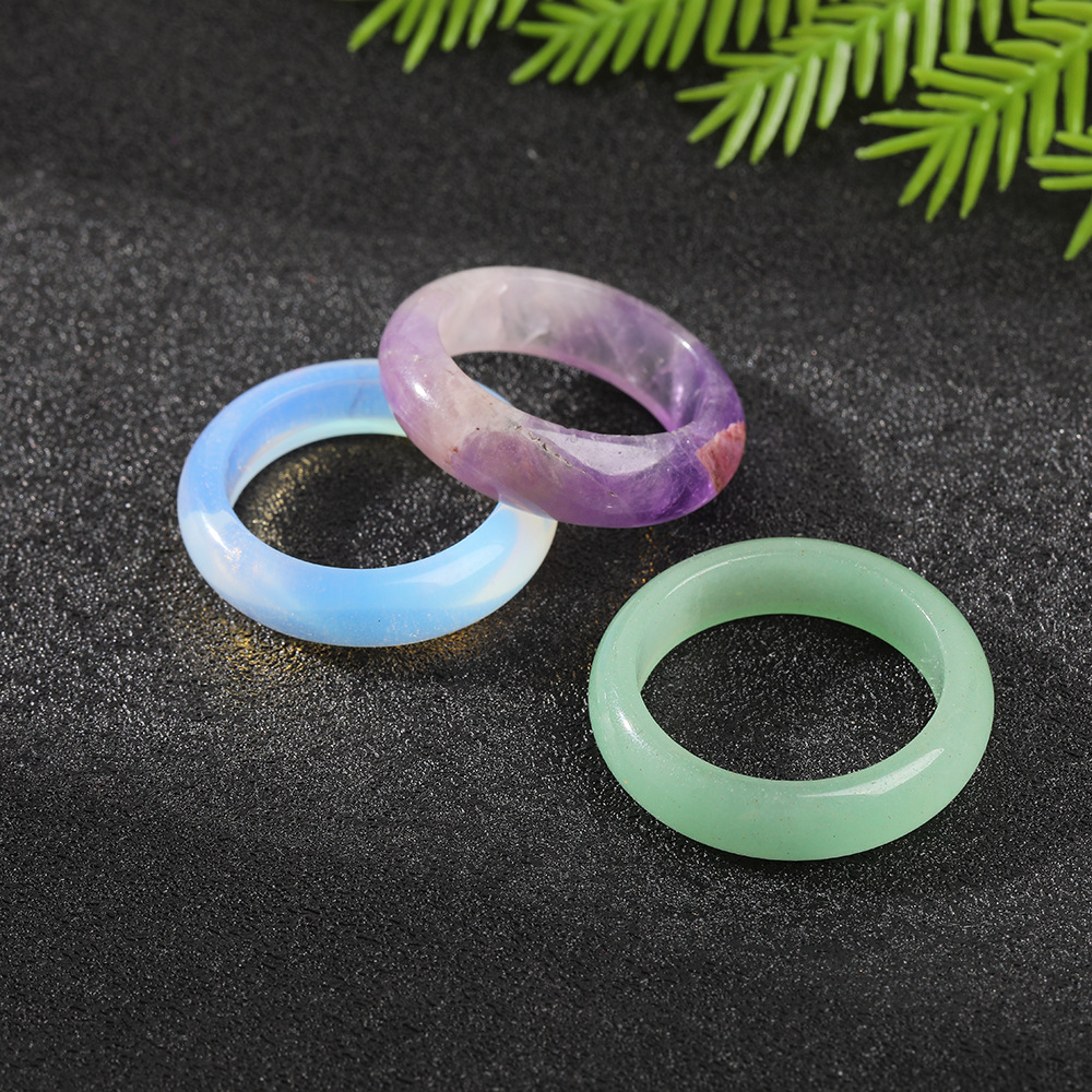 Natural Crystal Agate Stone Running Ring Ring Ring Ring Ancient Style Playing Bracelet Handheld Accessories Running Ring Ring