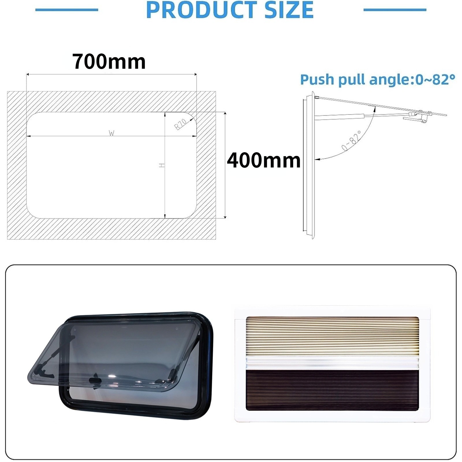 Rv Window Accessories, Rv Sliding Window, Acrylic Sliding Window, Source Manufacturer, Export Trade, Size Can Be Customized