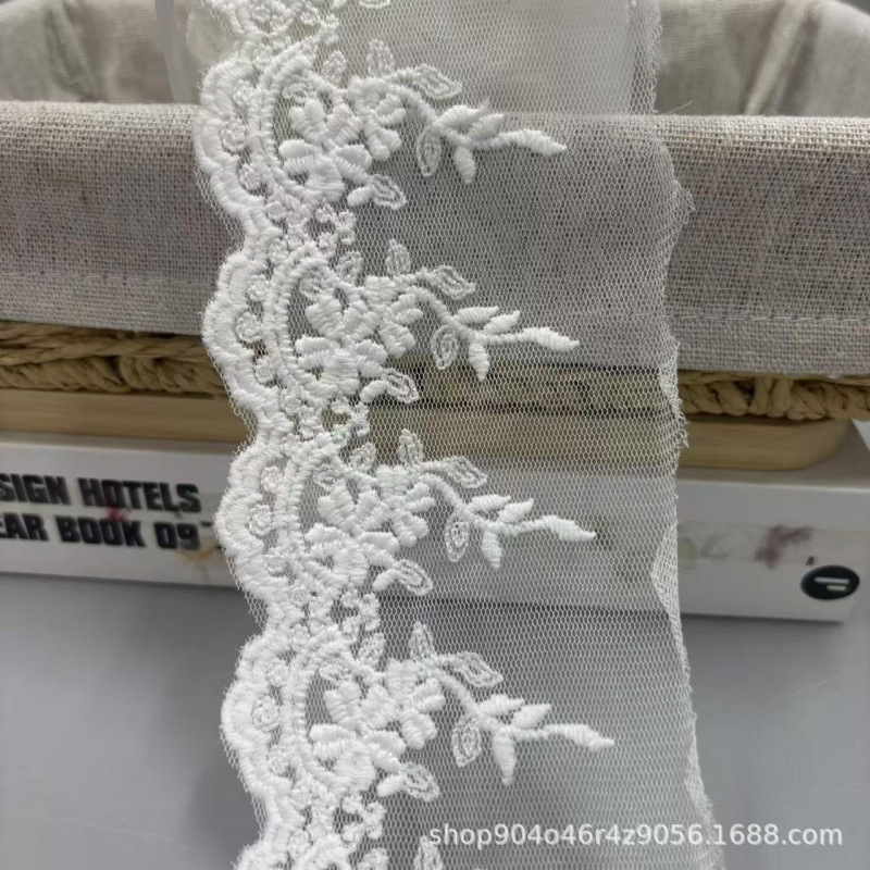 Widened Lace Accessories Soft Elastic Skirt Decorative Lace Clothing Accessories Accessories DIY Bow