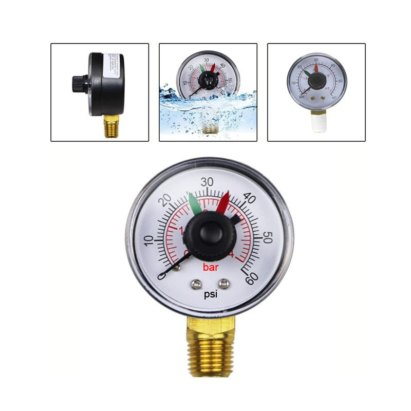 Hayward ECX271261 Pressure Gauge Replacement Parts Sand Pump Spa Replacement Pressure Gauge with Sowing Disk