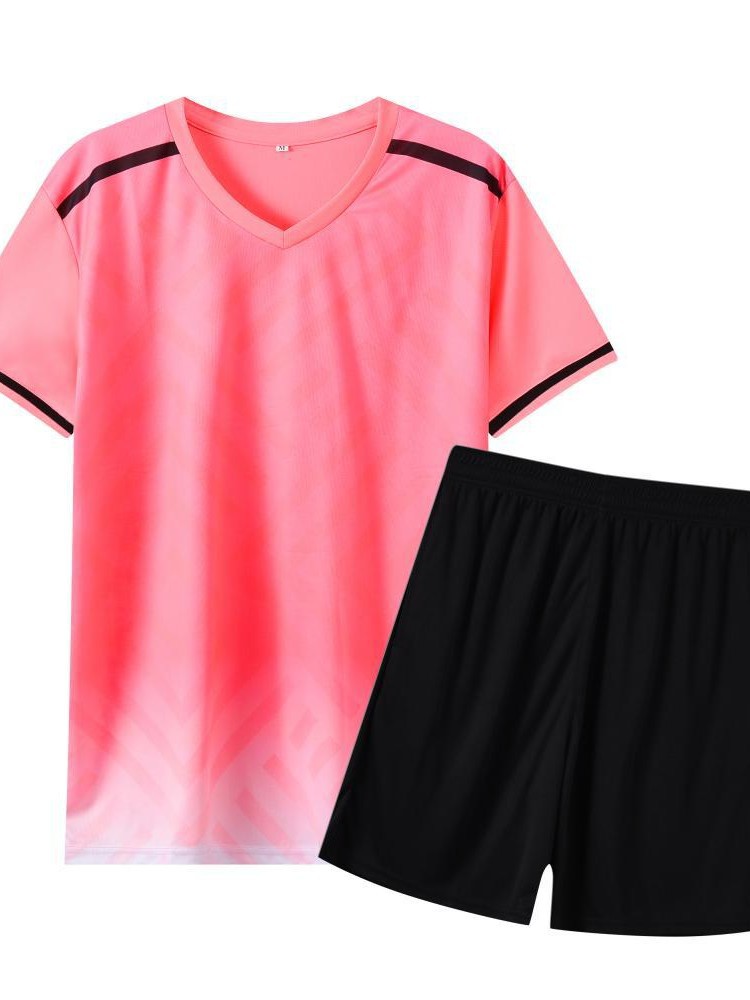 新款速干新款乒羽球服套装透气运动休闲男女短袖比赛男女儿童15