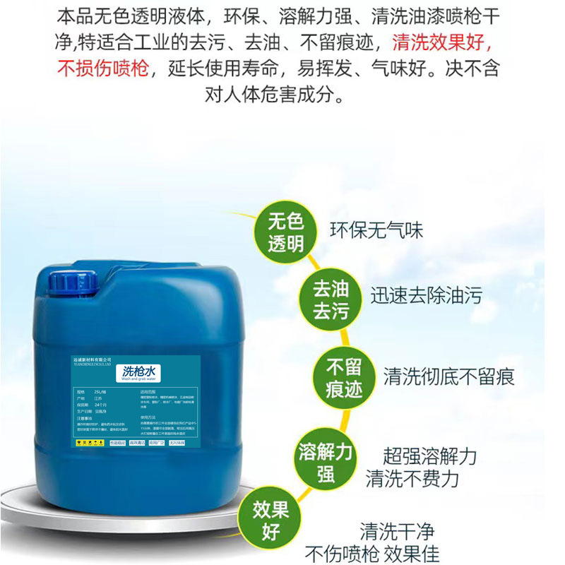 Environmentally Friendly Water-Based Gun Washing Water Paint Electrostatic Spray Gun Cleaning Agent Fast Dissolving Quick-Drying Thinner