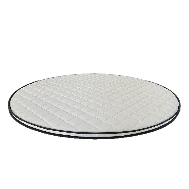 Round Coconut Palm Mattress 2m Coconut Palm Hardened Thin Mattress Foldableable Ready-Made Kidsren and the Elderly Waist and Spine Protection Hard Round Palm Mattress