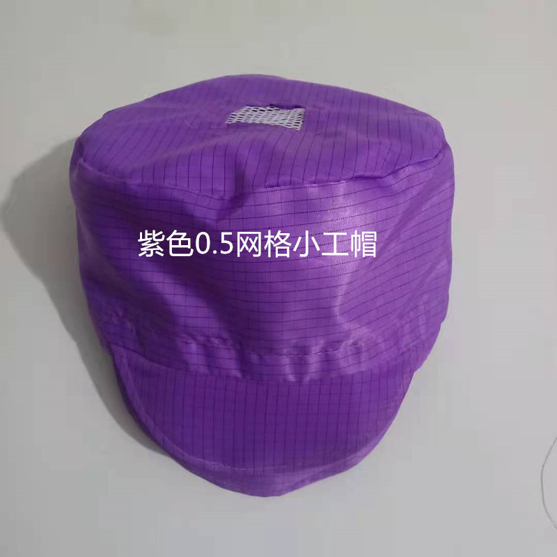 Anti-Static Mesh Cap Purple White Blue Mesh Cap Static Cap Dust-Free Cap