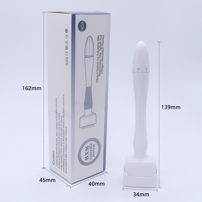 Cross-Border 140A Stamp Seal Microneedle Roller Stamp Press Adjustable Needle Minoxidil Tool Beard Scalp