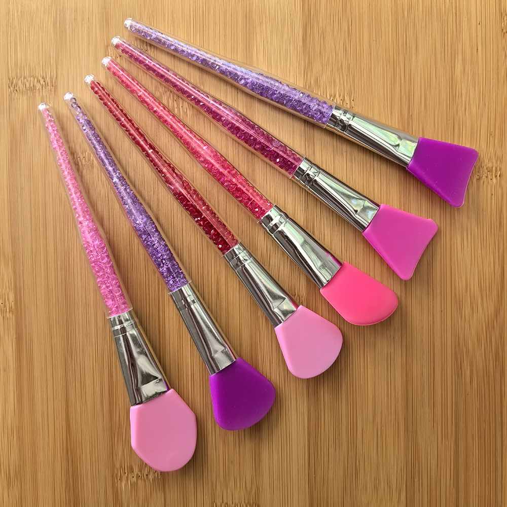 White Rod powder Rod soft hair mask brush silicone mask brush makeup brush beauty brush film brush mask applicator