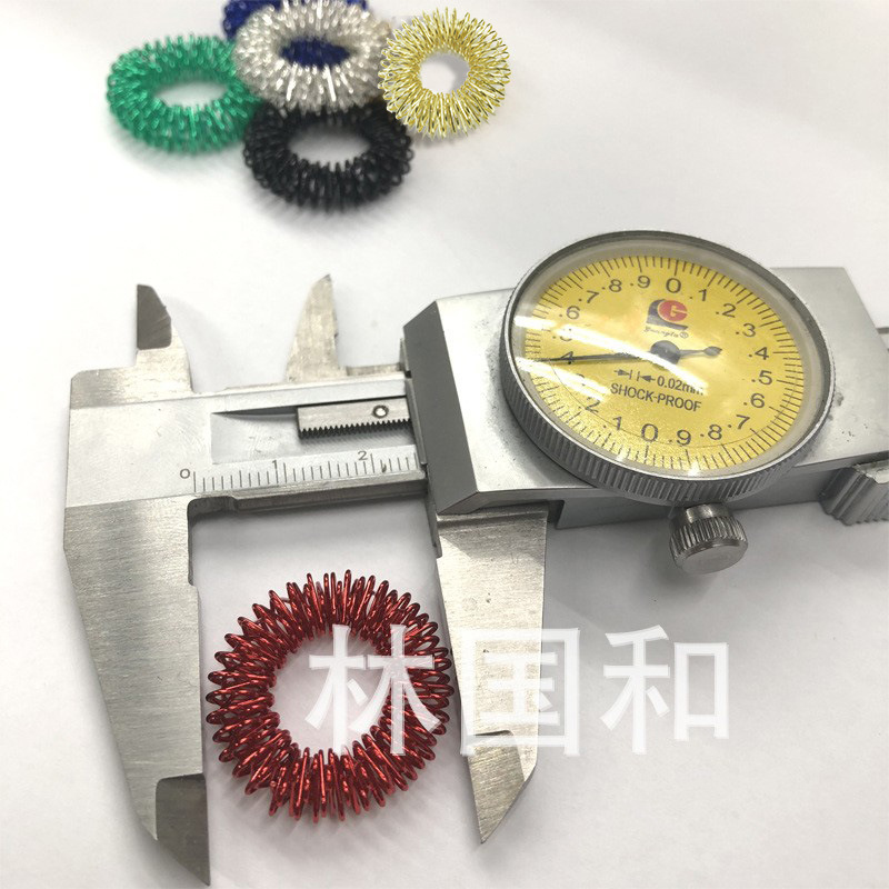 Colorful Finger Massager Massage Ring Fingertip Massager Decompression Vent Massage Ring in Stock