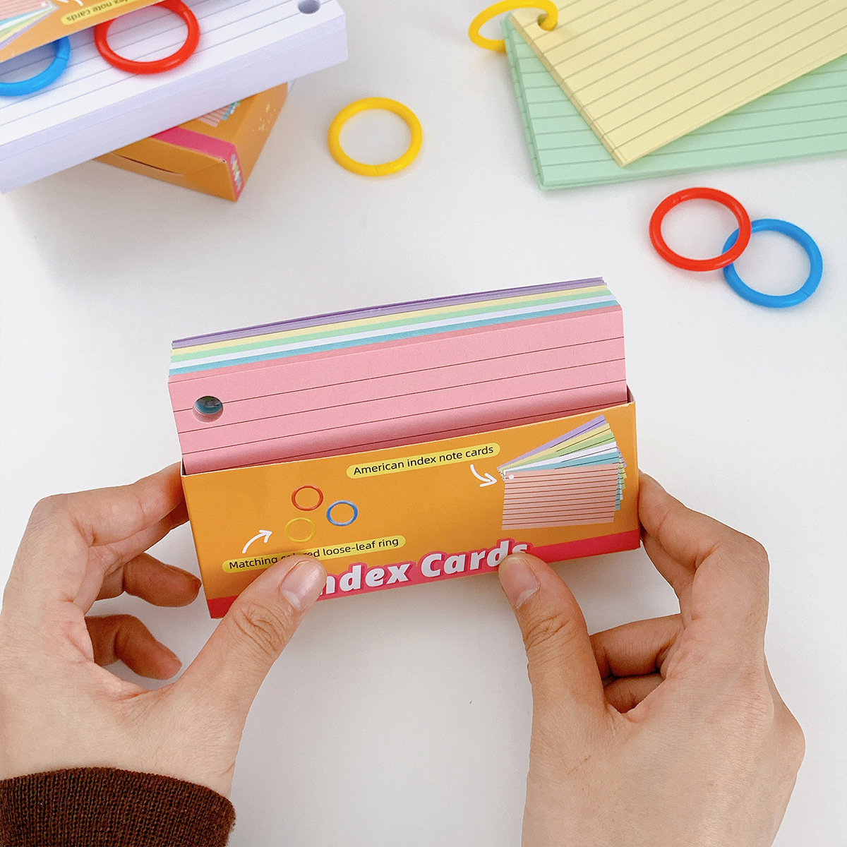 Index cards thickened 200g color horizontal note writing opaque American index card note card