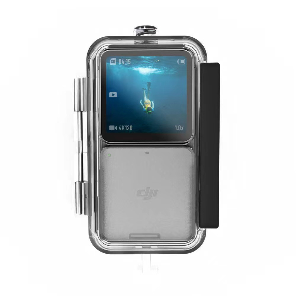 Applicable to DJI Action2 sports camera dual screen suit waterproof shell diving protective shell 45 m waterproof Dajiang